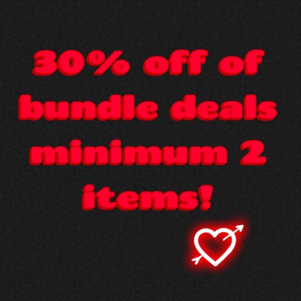 30 % off of bundle deals ♥️